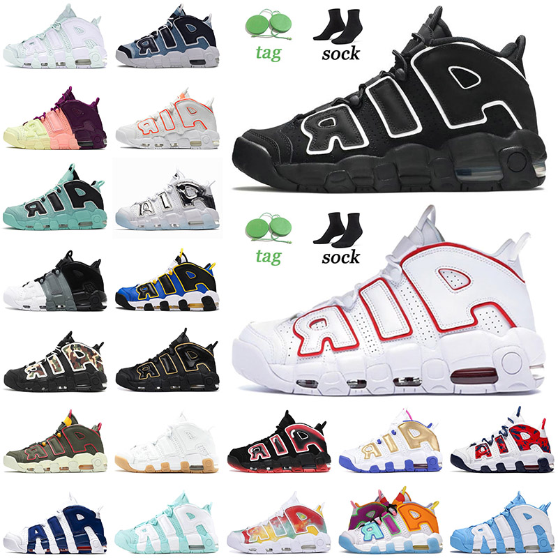 

Air More Uptempo Basketball Shoes 2021 Arrival Scottic Pippen Bulls Hoops Pack Gym Red Barely Green Mens Women Authentic Sneakers 36-45