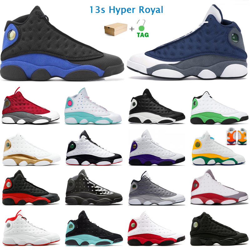 

Basketball Shoes Men Women Jumpman 13s Flint Hyper Royal Aurora Green Black Cat Reverse He Got Game Playground Mens Trainers Sports Sneakers, Love respect white