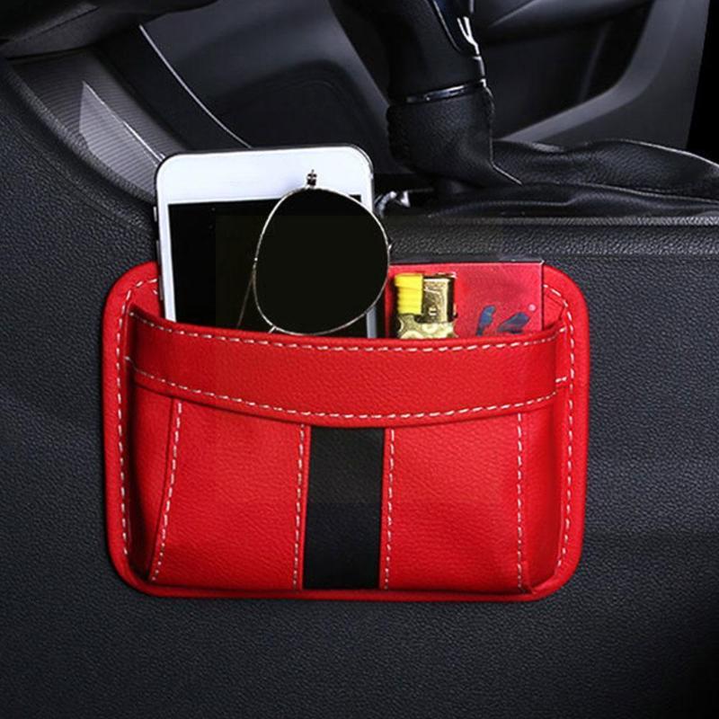 

Car Organizer Pu Leather Storage Bag Pouch Phone Holder Box Pocket Color 3 E3z7