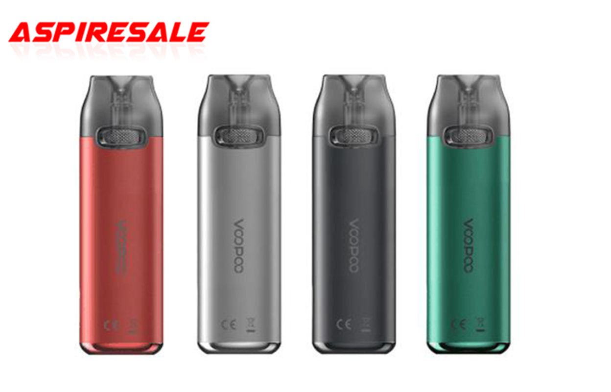 

VOOPOO Vmate Pod Kit 900mAh built-in battery with 17W fast charging 0.7ohm mesh coil 360° fully-lip-fit design, Space gray