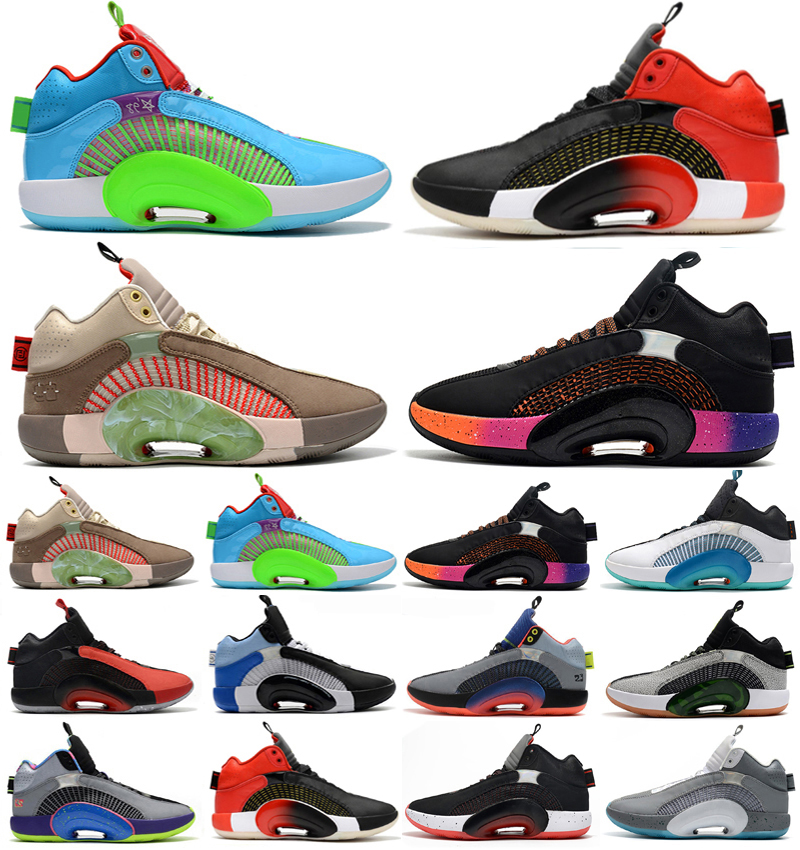 

2021 Mens Shoe 35s Jumpman Basketball shoes 35 XXXV sports sneakers Center of Gravity DNA Morpho Sisterhood 34 34s, As photo 14