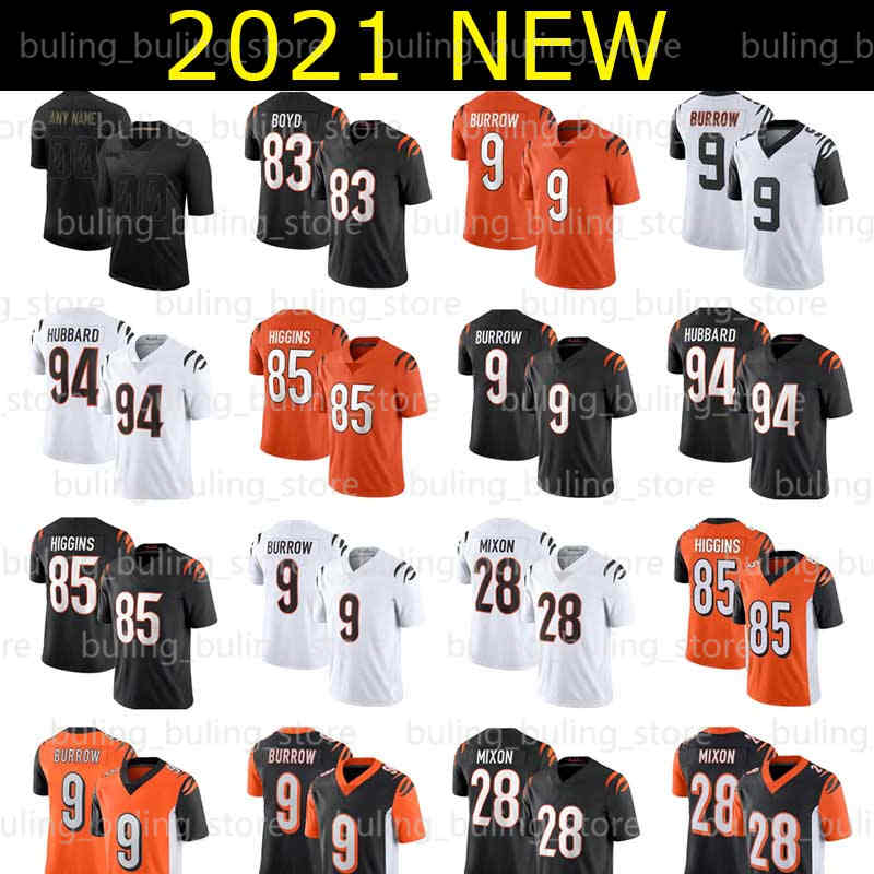 

Cincinnati Bengals 9 Joe Burrow 1 Ja'Marr Chase Jersey 83 Tyler Boyd 85 Tee Higgins 94 Sam Hubbard 25 Giovani Bernard 55 Logan Wilson Jackson Carman Joseph Ossai, Custom youth (menghu)