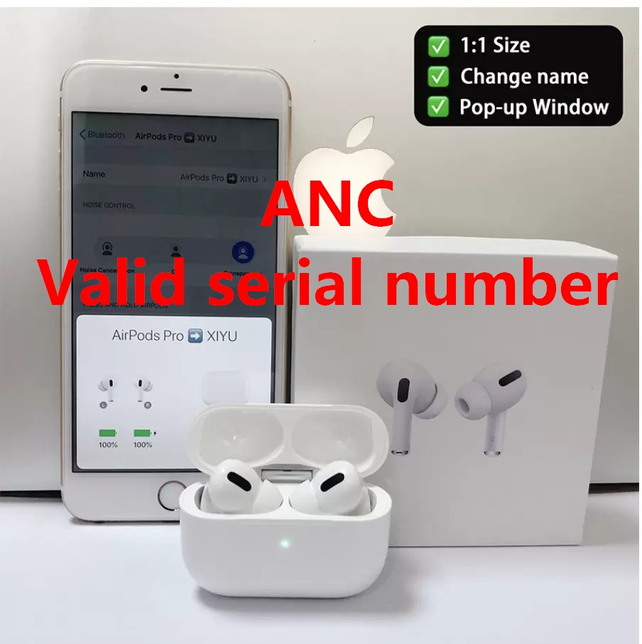 

Air Earphones H1 Gen 3 Wireless Charg Chip Pods Headphones 2 Earbuds Pro Hinge Case White Retail Package