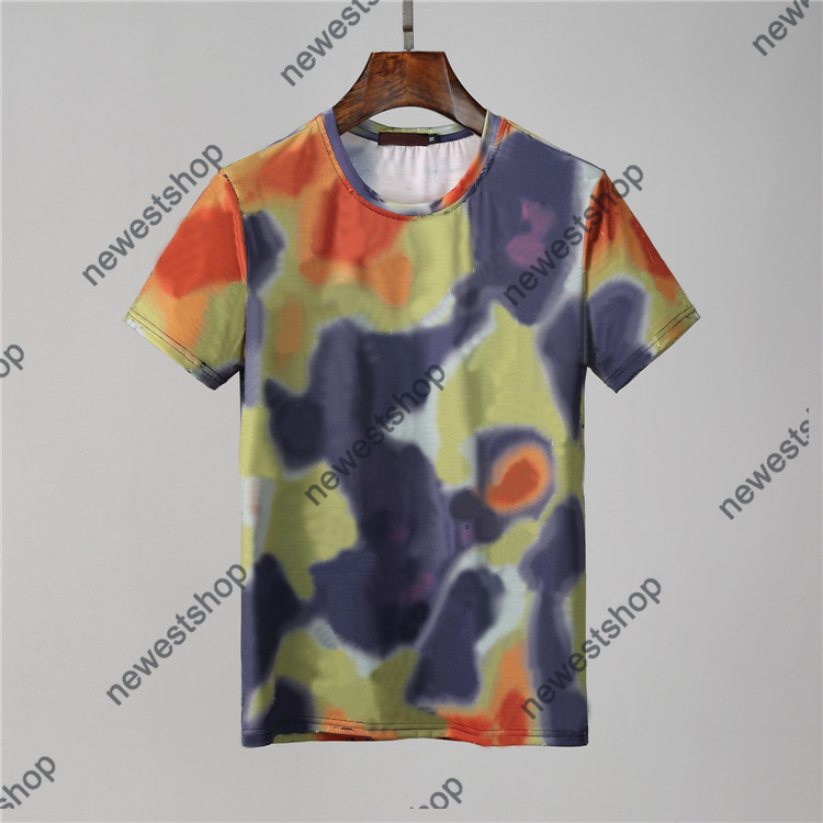 

Paris Designer mens camo scrawl letter print Tshirts fashion Graffiti print T shirt Casual unsex cotton tops tee, White;black