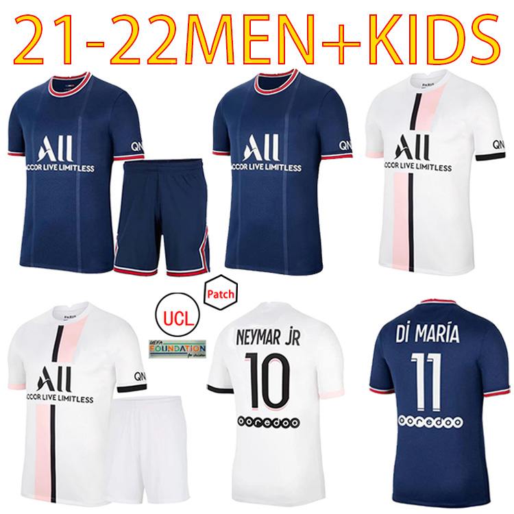 

21 22 messi 30 SERGIO RAMOS Hakimi Paris soccer jerseyS Maillots de football shirt 2021 2022 DI MARIA neymar MBAPPE kids kit Wijnaldum enfants top, Black;yellow