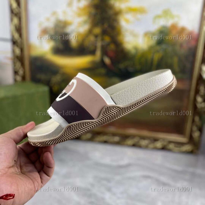 

Slippers child High Quality Luxury Designer Mens Womens Summer Rubber Sandals Beach Slide Fashion Scuffs Indoor Shoes, Black