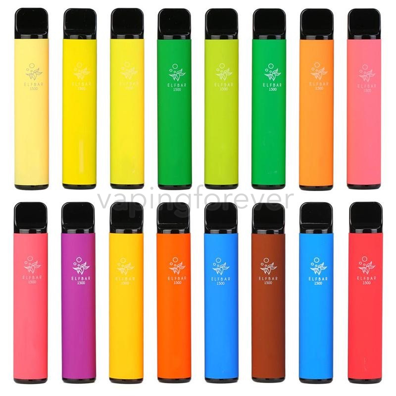 

Elf Bar 800 1500 Puffs E Cigarette Vape Pod Disposable Device Kit 550mAh Battery 4.8ml Pre-filled Pods Disposables 20 Colors Puff Bars