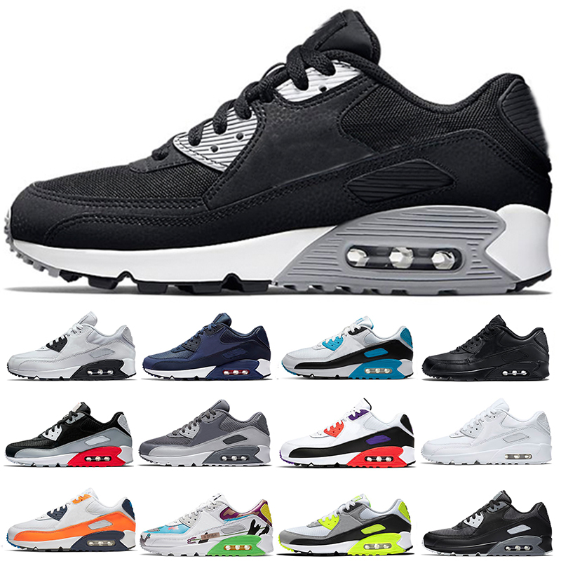 

2022 Wholesale Classic 90 Men and women Running Shoes Fashion Sneakers Sport shoes Trainer Cushion 90s Surface Breathable Sports 36-46, Color 10
