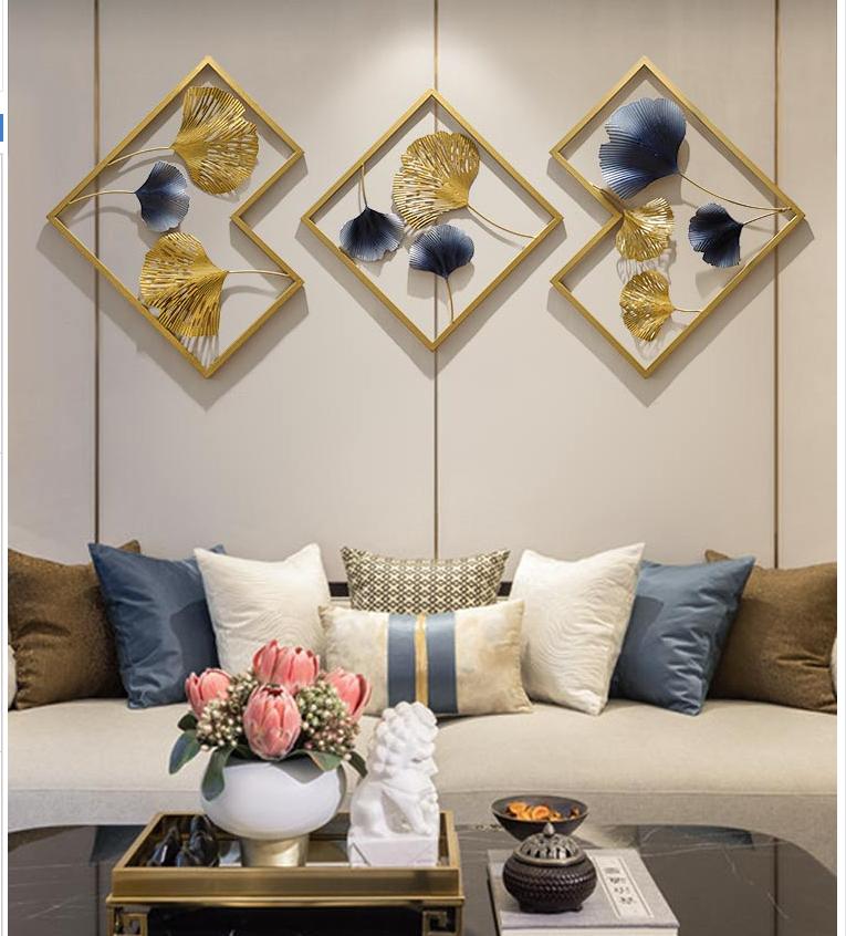 

European Style Creative Iron Wall Hanging Living Room Background Porch Corridor 3D Metal Decoration Decorative Objects & Figurines