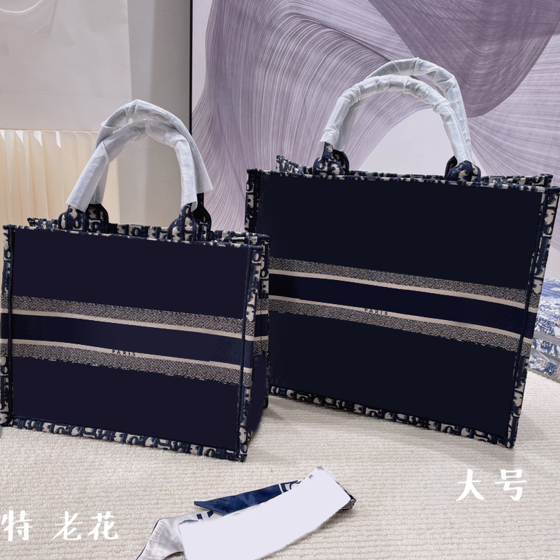 

Designer Shoulder Bags Large Tote Shopping Bag female trend handbag high-end presbyopia canvas embroidery casual Big capacity Multi Pochette, Top qiality