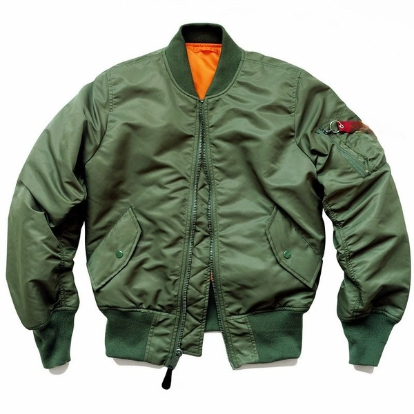 

American alphas version spring and autumn green MA-1 flight suit jacket windproof and waterproof coat, Thin