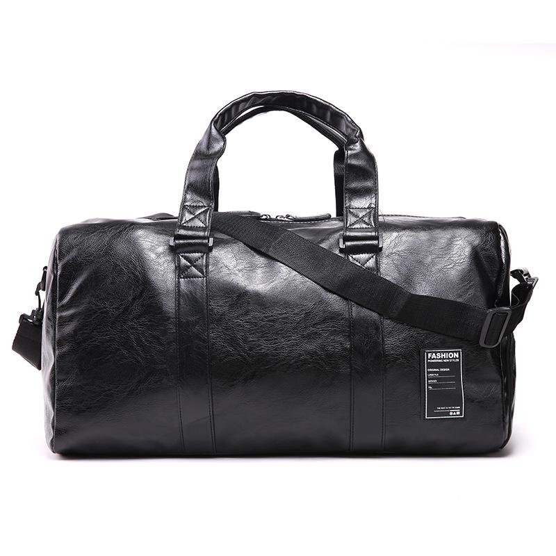 

Duffel Bags Short Trip Sports Fitness Bag Handbag Large Capacity Business Messenger, Black