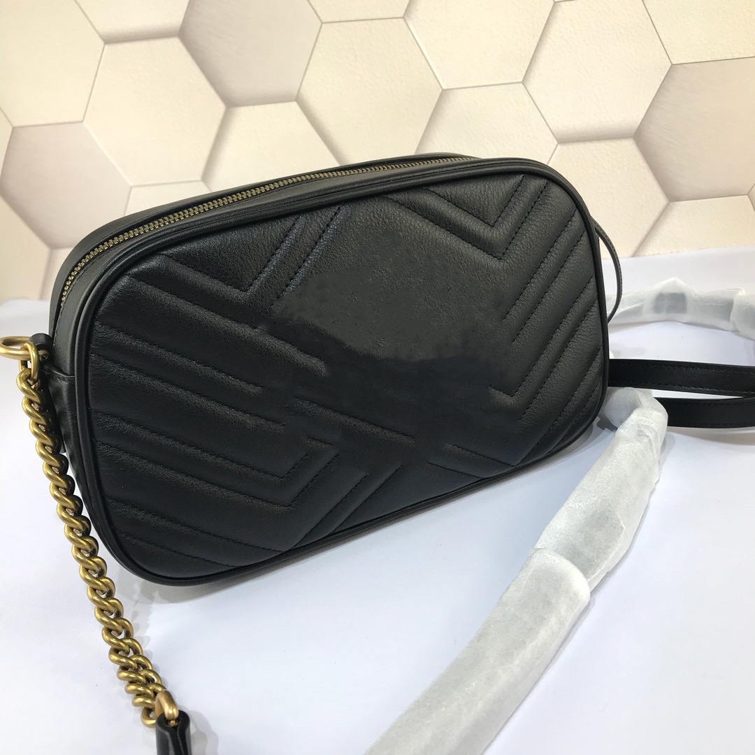 

TOP!!! Small Matelasse Camera Shoulder Bag Woman Fashion Crossbody Lady Handbag Double Hardware Made In Matelassé Leather With A Chevron Design 447632, Velvet black