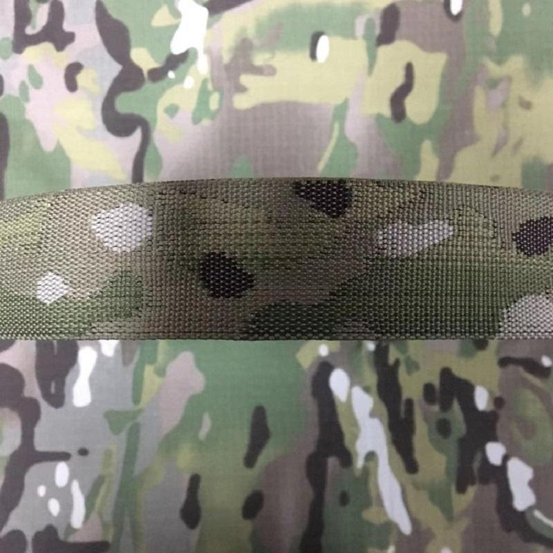 

3.8CMX5M Double Sided Jacquard Ribbon DIY Waistband Band With MOLLE Hemmed Webbing Back Support, Black;blue