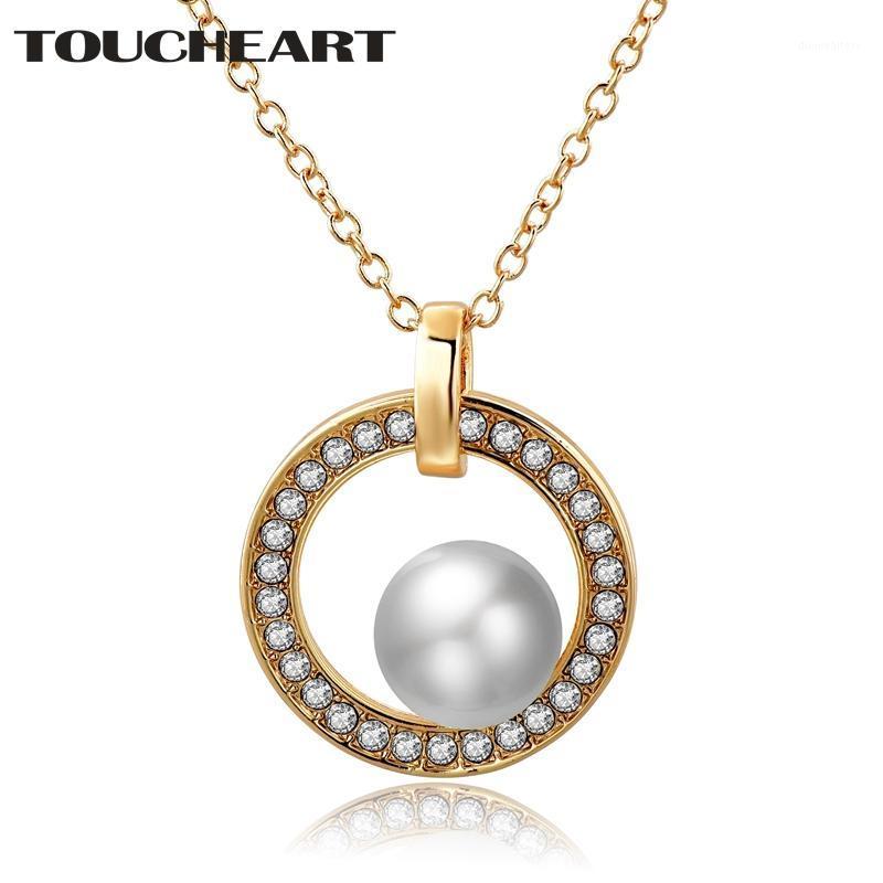 

Fashion Elegant Pearl Necklaces&Pendants For Women Stainless Steel Necklace Statement Jewelry Necklaces SNE190090 Chains