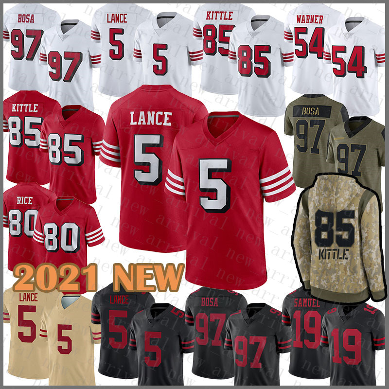 

2021 Salute To Service Hoodie Football Jacket 5 Trey Lance George Kittle Nick Bosa Fred Warner Deebo Samuel Jimmy Garoppolo Jerry Rice Colin Kaepernick Willis Jersey
