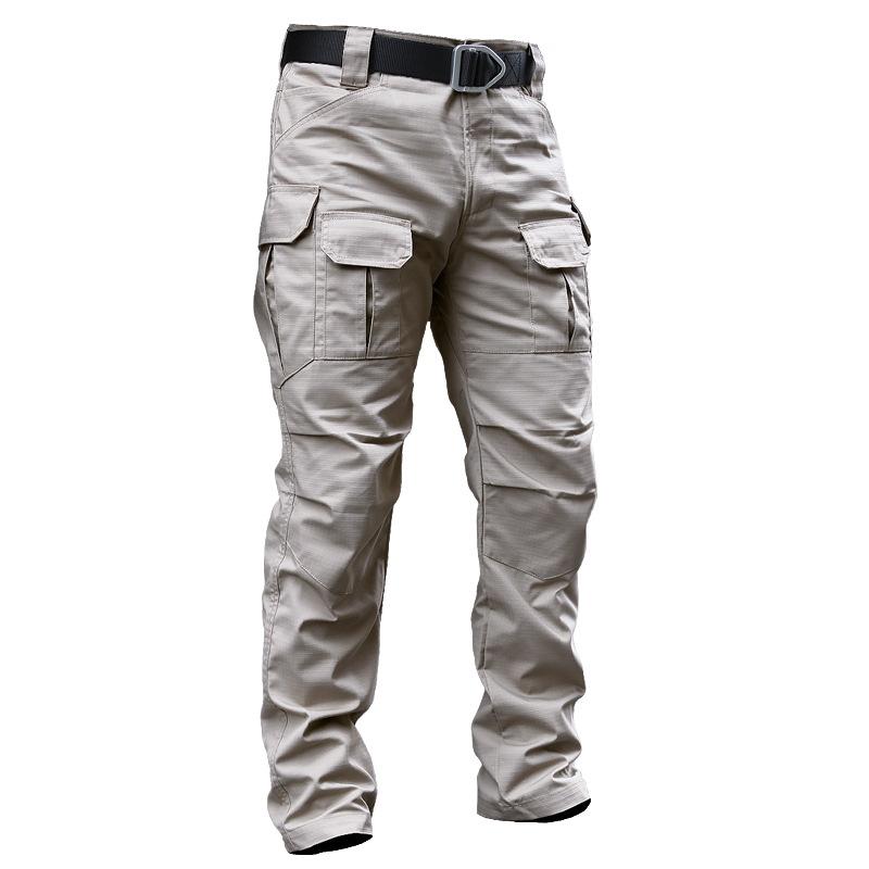 

Men' Tactical Pants Autumn Camouflage Military Casual Combat Cargo Water Repellent Ripstop Long Trousers Plus Size 3XL, Black