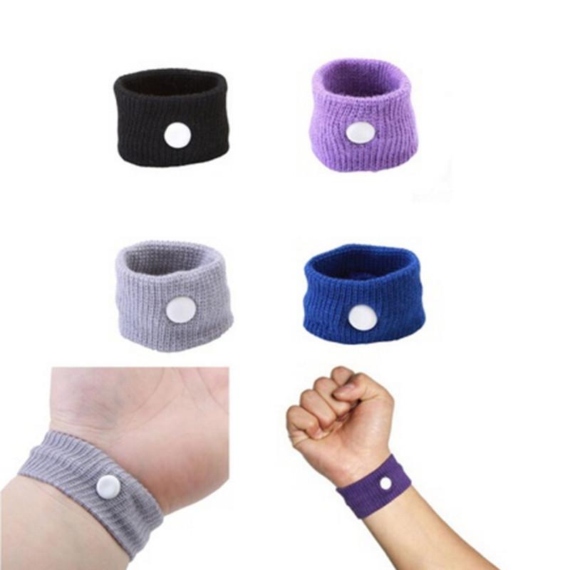

Wrist Support 1Pc Band Anti Nausea Wristbands Sickness Car Motion Sea Sick Ship Plane Cotton Adjustable Travel Reusable, Black;red