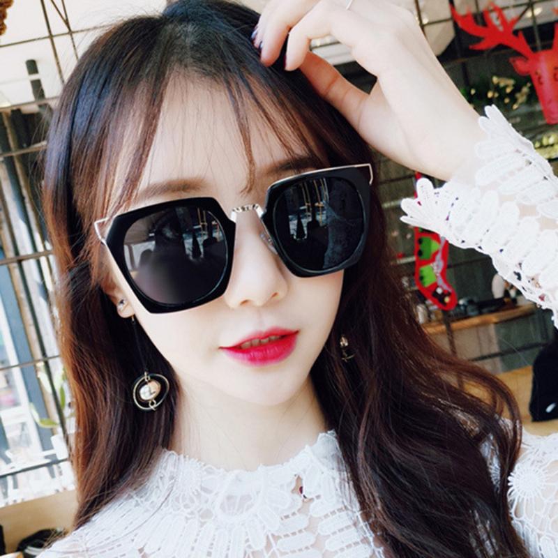 

Sunglasses 2021 Square Oversized Women Luxury Designer Big Frame Sun Glasses Vintage Female Mirror Reflective Cat Eye Eyewear UV