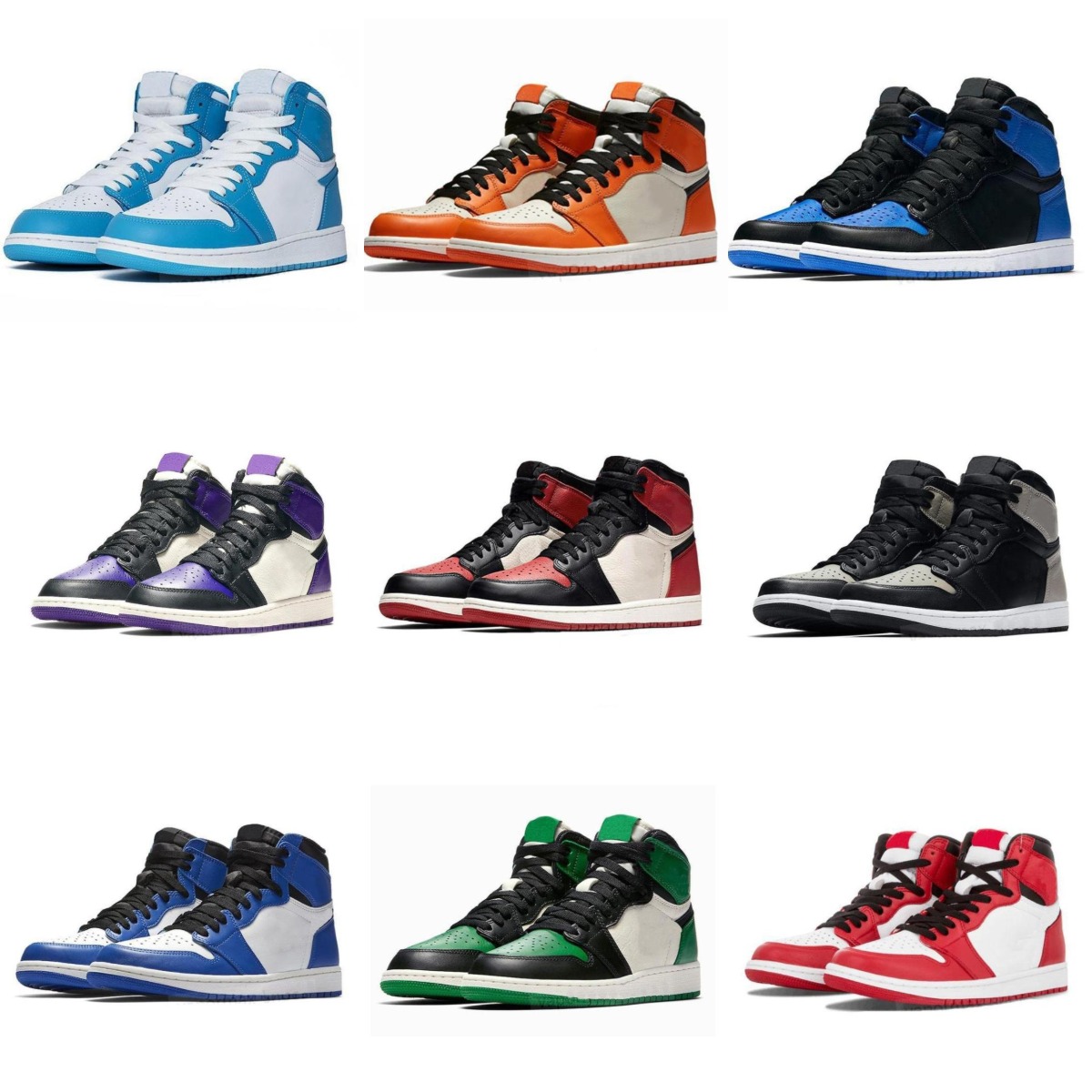 

Jumpman 1 basketball shoes Running shoes top Obsidian UNC Fearless First Class Flight PHANTOM TURBO red 1 Backboard sport sneaker trainer, Shoes box