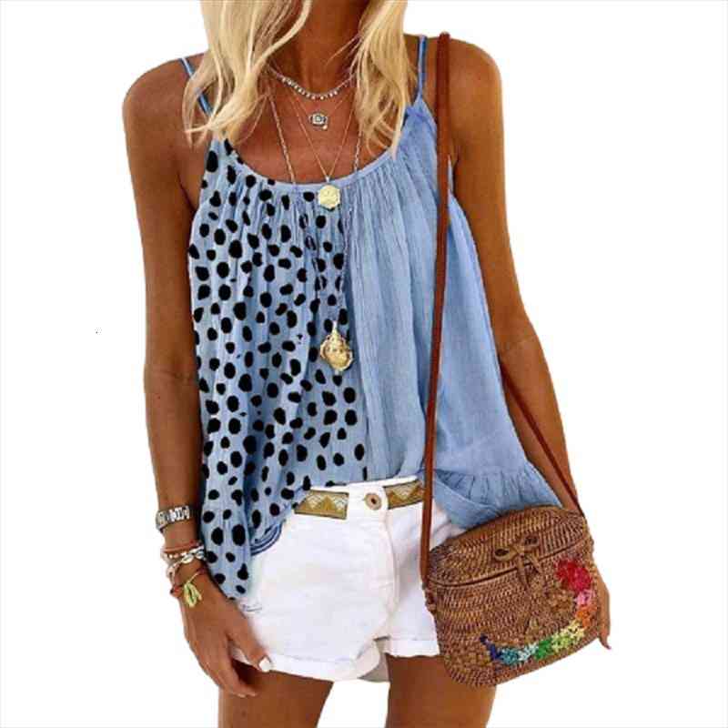 

leopard print patchwork camisole women summer ale loose casual fashion large camis 3xl 4xl 5xl, White