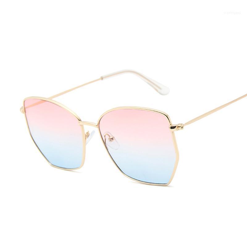 

Sunglasses Metal Square Oversized Frame Women Classic Vintage Colorful Mercury Film Fashion Mirror Sun Glasses Female1