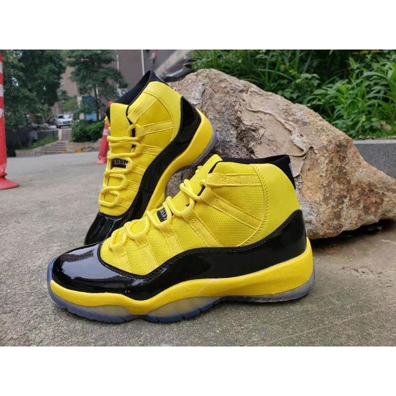 

New Men Basketball Shoes 11 12 Yellow Bumblebee Space Jam Trainer sports sneaker Jumpman X Transformes 11s Mens Athletic Shoes, Box fees etc
