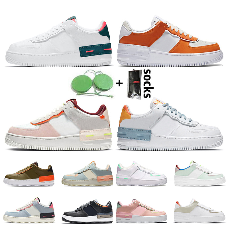 

Fashion AirForces 1 Low One Shadow Casual Shoes Platform Mens Sneakers Tropical Twist Crimson Tint Bright Blue Triple White Black Mystic Nav