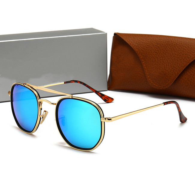 

Luxury Brand Polarized ray Mens Womens men womenPilot Sunglasses bans designers UV400 Eyewear sun Glasses Metal Frame Polaroid Lens with box #3648
