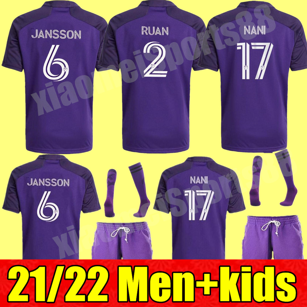 

Men kids kit 2021 2022 child Orlando City Soccer Jersey SC 21 22 home NANI PATO DWYER AKINDELE MUELLER MOUTINHO RUAN football shirts, Kids home+socks size 16-28