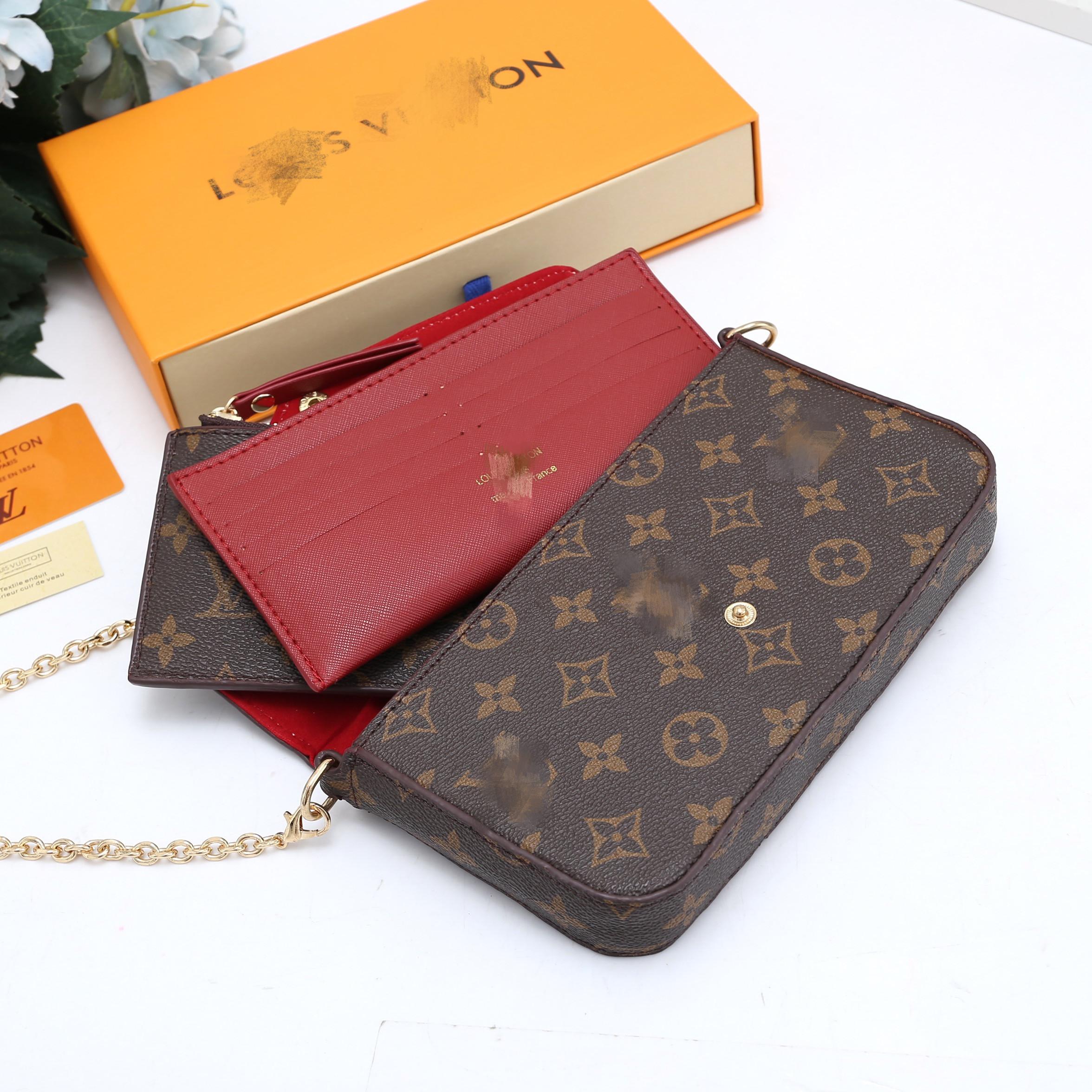 

1 LV LOUIS VITTON Bags Leather Totes Shoulder Designers Purses Wallet Women Fashion Shopping Bag Crossbody Messenger Luxurys Handbags, Red;black