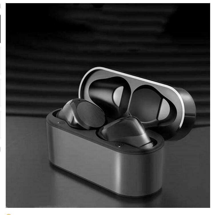

TWS Bluetooth Chip Transparency Metal Hinge Wireless Charging Headphones Earbuds In-Ear Detection earphone