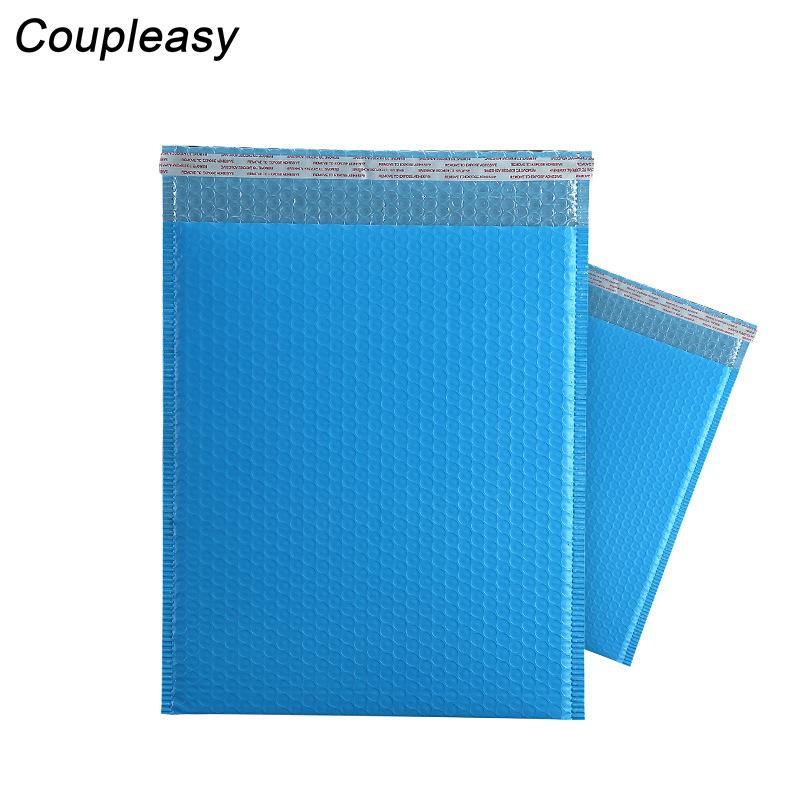 

10Pcs Light Blue Plastic Bubble Mailer Self Seal Envelopes Waterproof Courier Bags Shockproof Padded 3 Sizes Packing
