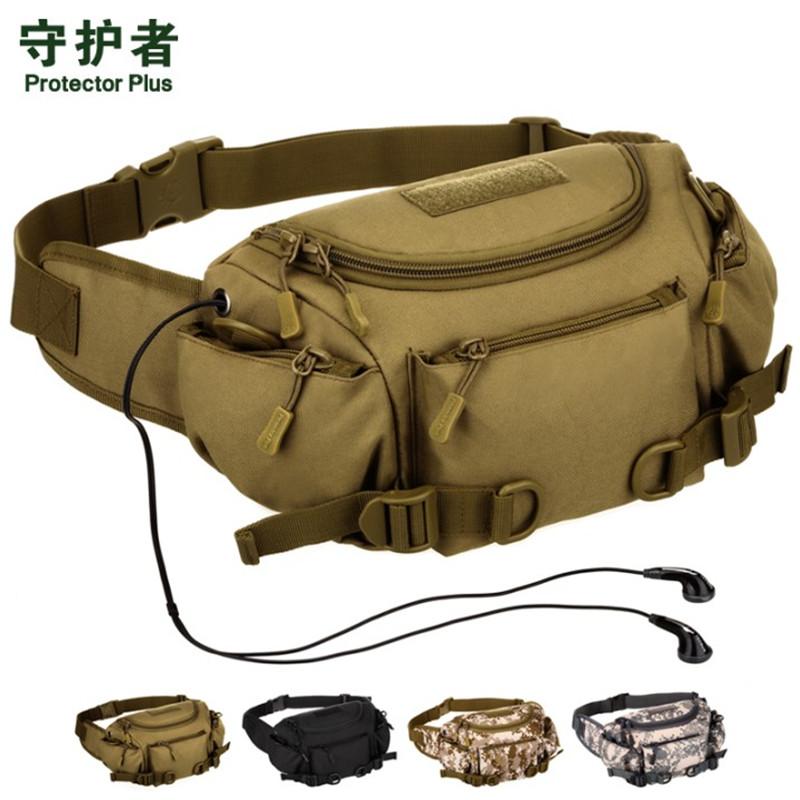 

Waist Bags Men's Bag Nylon Leisure Multifunction Tactical Military Camouflage Dual-use Outdoor Sports Climbing Messenger
