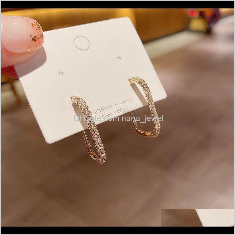 

& Chandelier Jewelryvintage Long Statement Geometric Dangle 925 Sier Needle Zircon Micro Inlayfor Women Trendy Hong Kong Style Earrings Drop