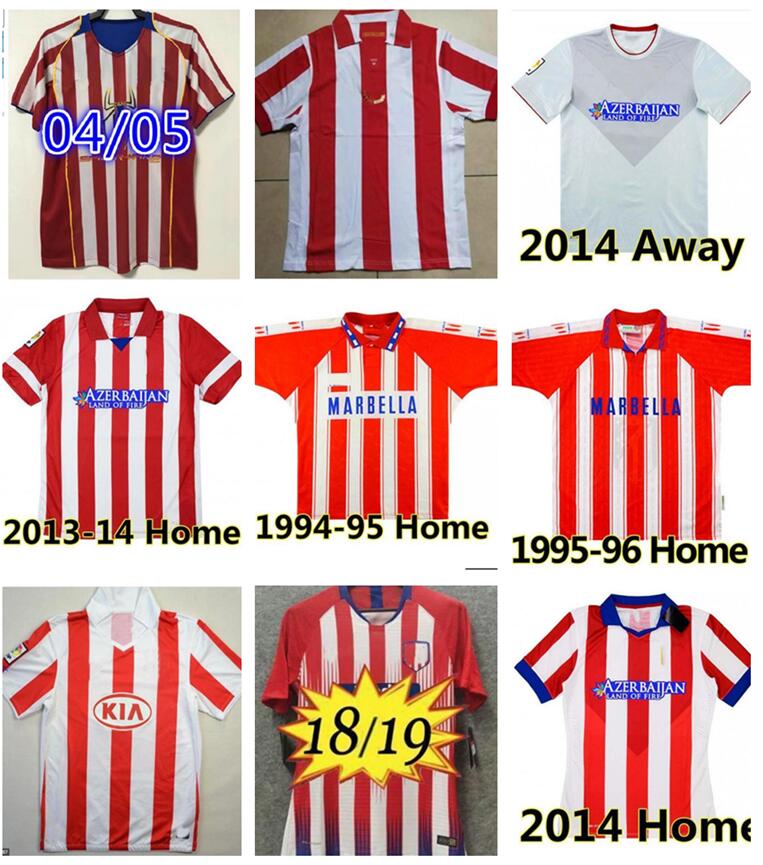 

Atletico Madrid 1994 1995 1996 1997 2003 2004 2005 Retro Soccer Jerseys home 10 11 13 14 15 18 19 F.TORRES vintage Camiseta de futbol classic commemorate football shirt, 04/05