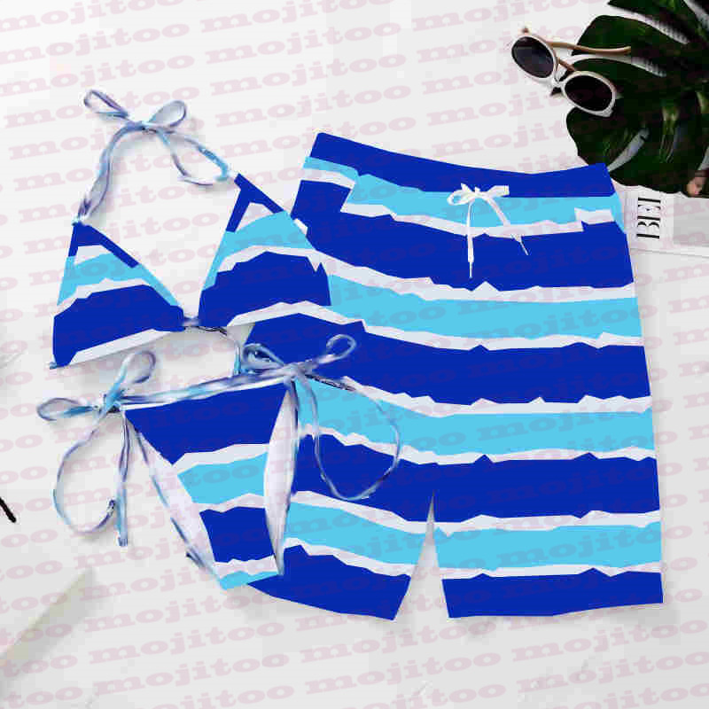 

Summer Swimwear Designer Brand Lovers Swimsuit Textile Sexy Halter Womens Bikinis Set Casual Mens Shorts, Please contact me to look real pics