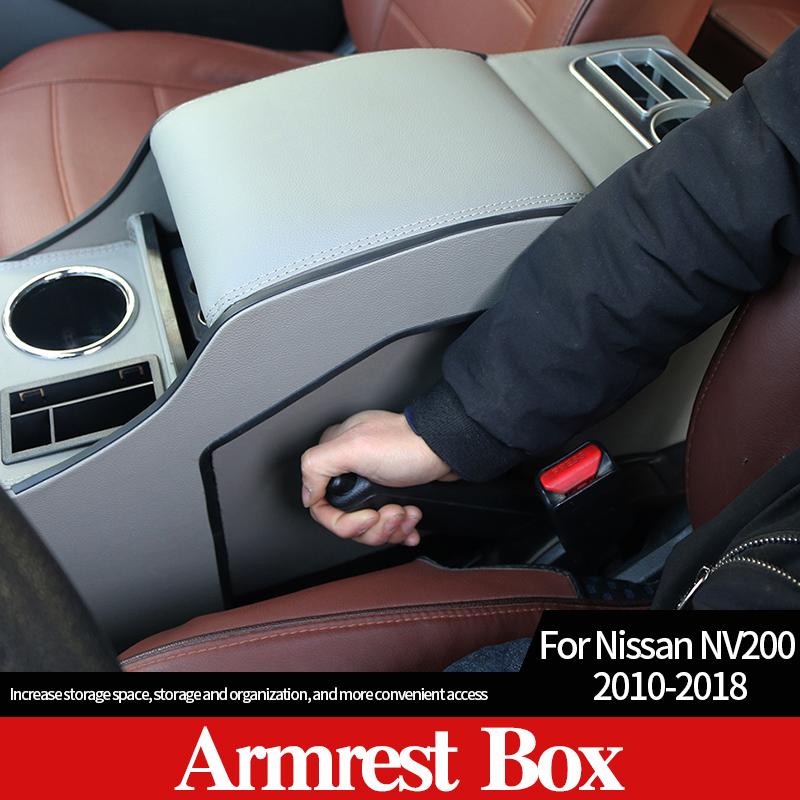 

Car Organizer For NV200 2010-2021 Central Armrest Storage Box Center Console Non-Slip Mat/ABS Accessories Interior