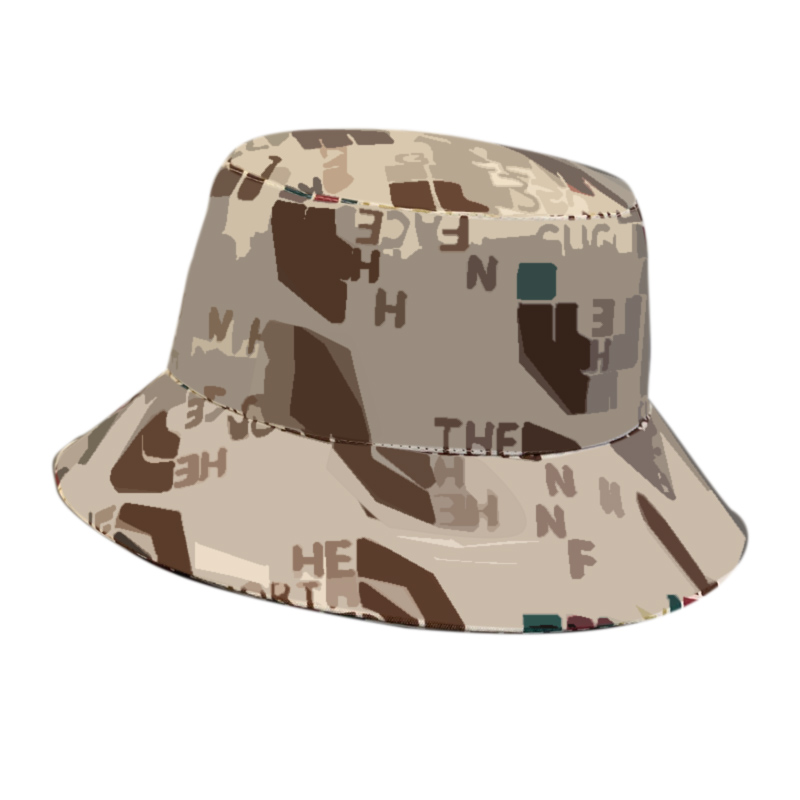 

Bucket Hats TNF Fisherman Caps Cotton Men Women Stingy Brim Hat White Flat Printed Double sided Fashion Casquette Casual Unisex Resort Top Q, Blue;gray