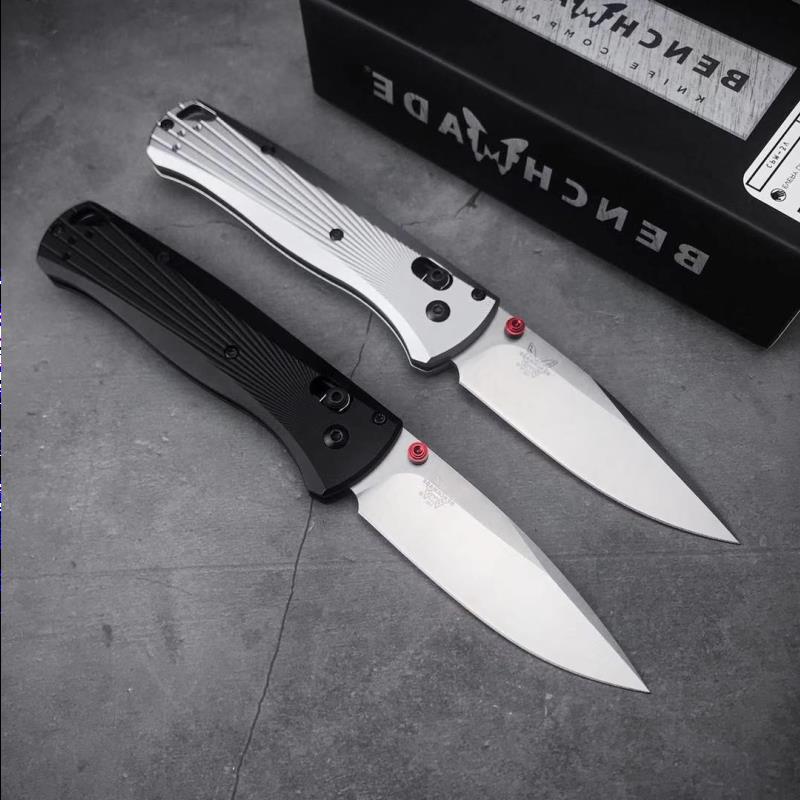 

Benchmade 535BK-4 Bugout AXIS Folding Knife 3.24" M390 Black DLC Plain Blade, Machined Aluminum Handles Albtx