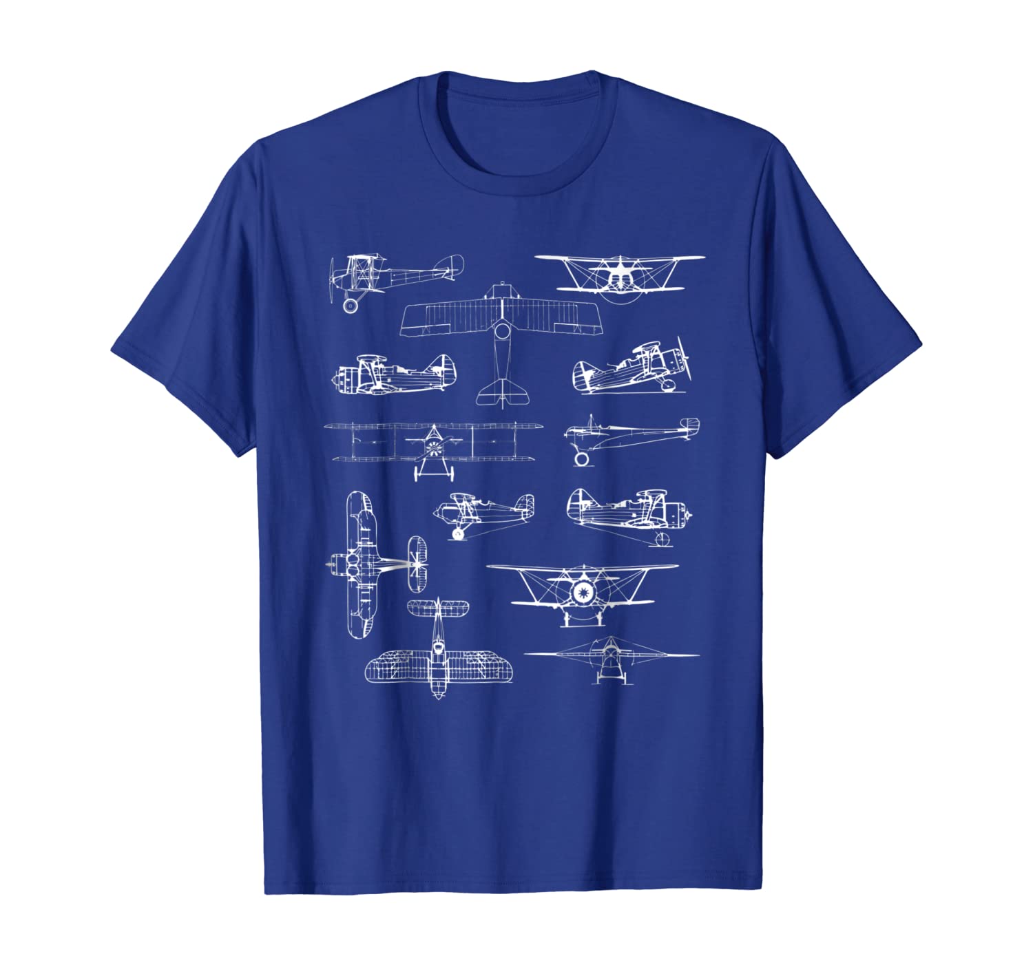 

Vintage Airplane Retro Shirt - Pilot Aviation Gift, White;black