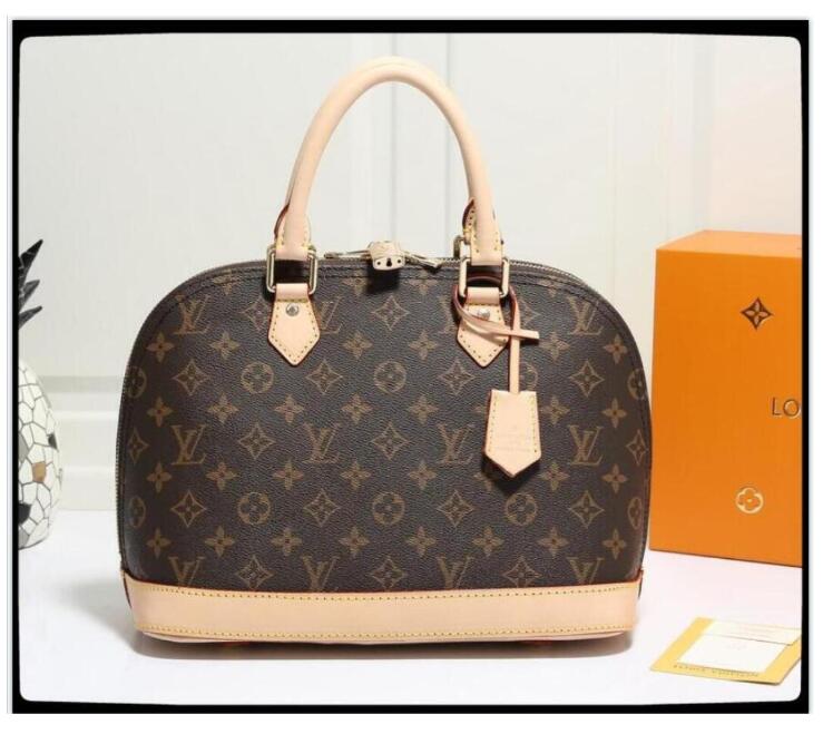 

A8848 LV LOUIS Bag VITTON 2021 Sport Outdoor Quality Real leather Luxury Women Shell bag Top Handle Cute handbags Alma Bags