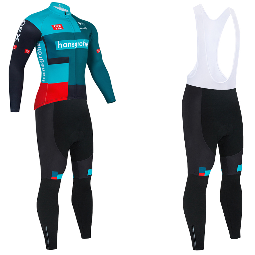 

2022 TeamBORA Cycling Jersey 20D Pants MTB Maillot Winter Thermal Fleece Bike Jacket Downhill Pro Mountain Bicycle Clothing Suit, Black