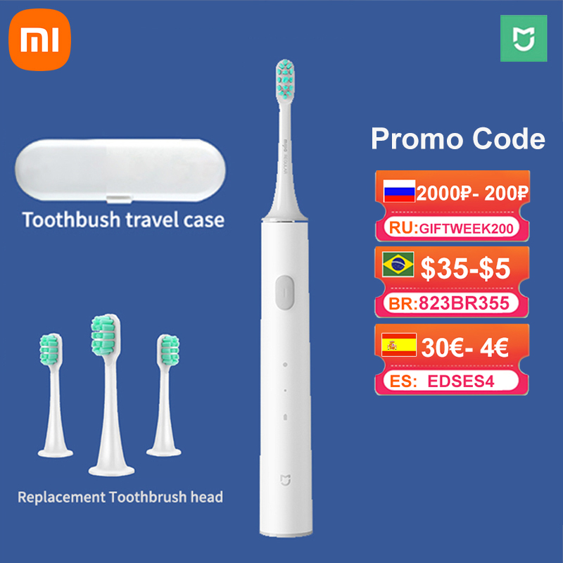 

Original Xiaomi Mijia T300 Sonic Electric Toothbrush Mi Smart Electric Toothbrush 25 day High Frequency Vibration Magnetic Motor
