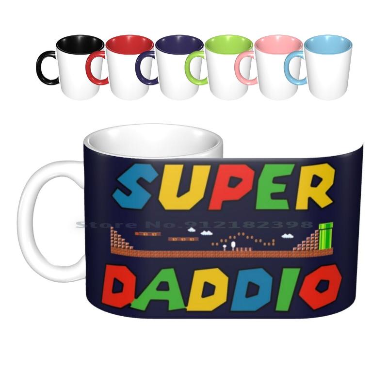 

Mugs Super Daddio Ceramic Coffee Cups Milk Tea Mug Fathers Day Dad Dadd