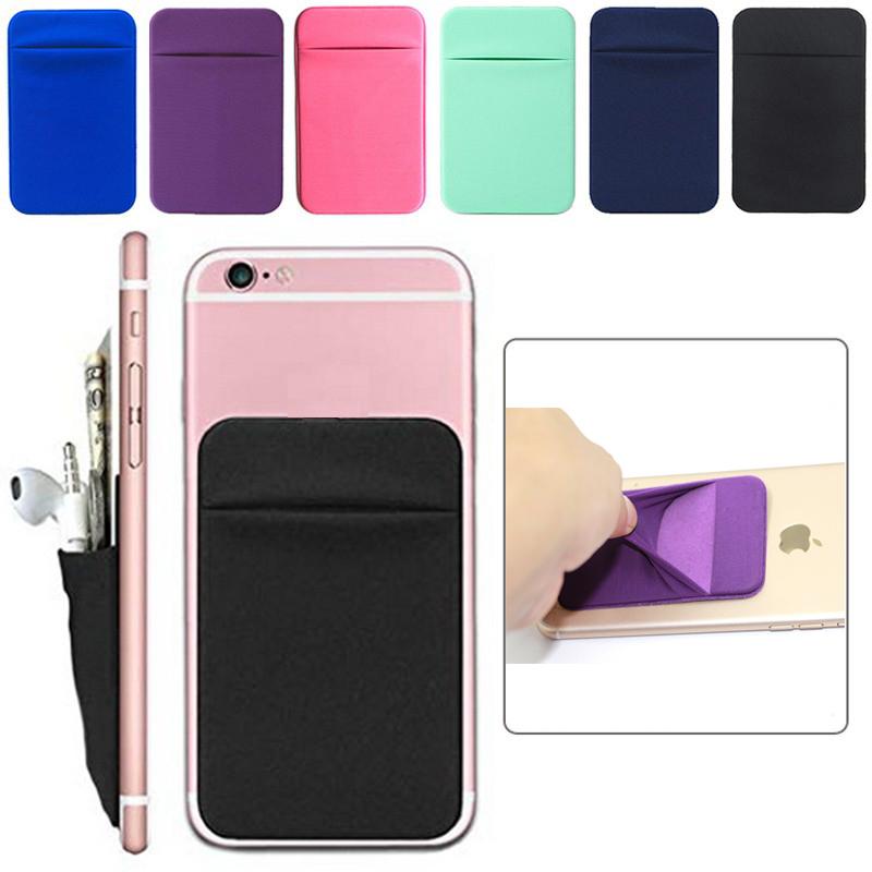 

Card Holders 3M Self-Adhesive Holder Cell Phone Back Sticker ID Pocket Pouch Universal Wallet Case Stickers, White