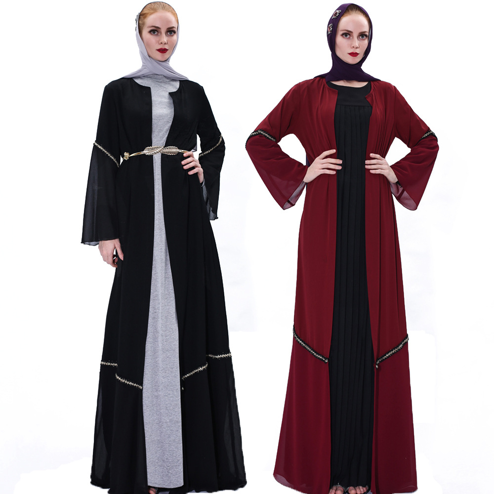 

Dubai Arab Women Open Abaya Muslim Eid Mubarak Turkey Kimono Cardigan Hijab Dress Maxi Abayas Kaftan Islam Robe Musulmane Jubah