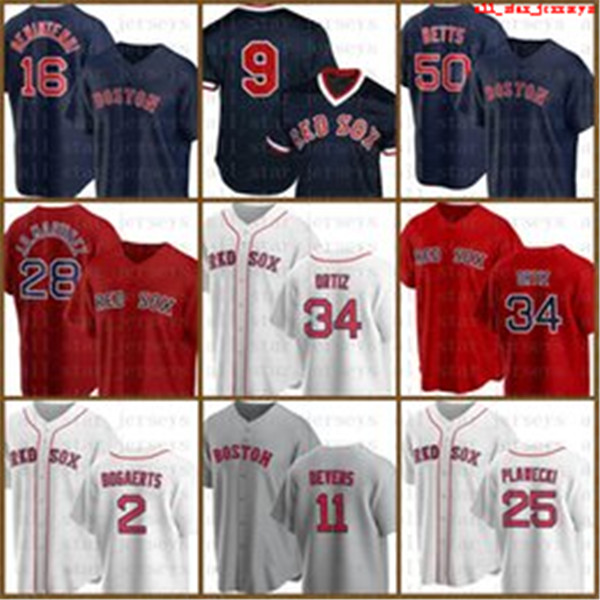

34 David Ortiz Boston Custom Red Sox Baseball Jersey JD Martinez Andrew Benintendi Ted Williams Mookie Betts Xander Bogaerts Devers Beige, Blue;black