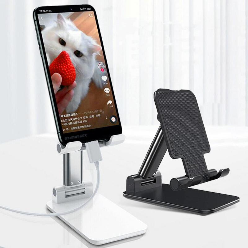 

Cell Phone Mounts & Holders Universal Folding Table Support Plastic Holder Desktop Stand For Your Smartphone Tablet