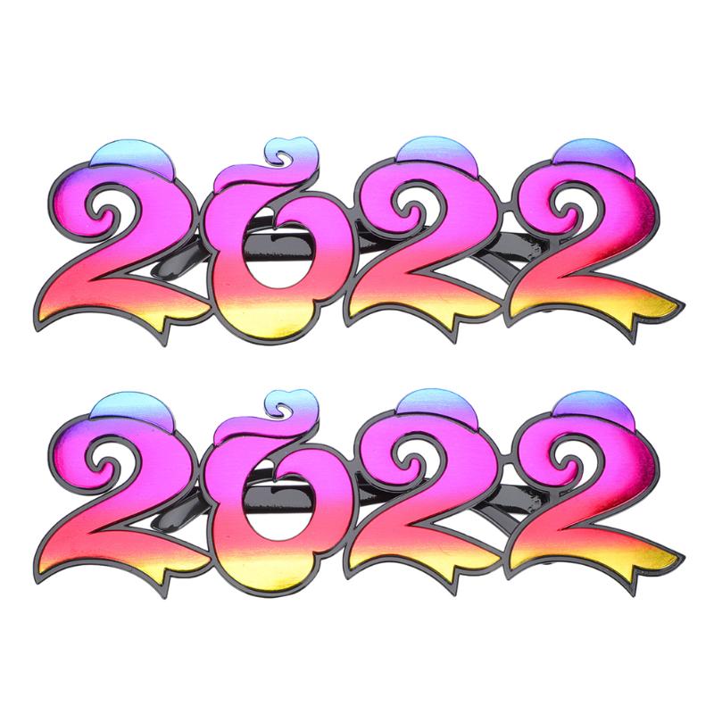 

Party Decoration 2Pcs Year Eyewears 2022 Number Eyeglasses Beautiful Supplies